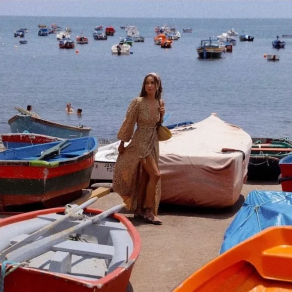 🖤🍂BILLABONG ANIMAL PRINT WRAP DRESS🍂🖤 - Picture 7 of 13